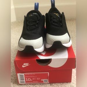 Nike 270 Air Max, black, blue, yellow Size 10c